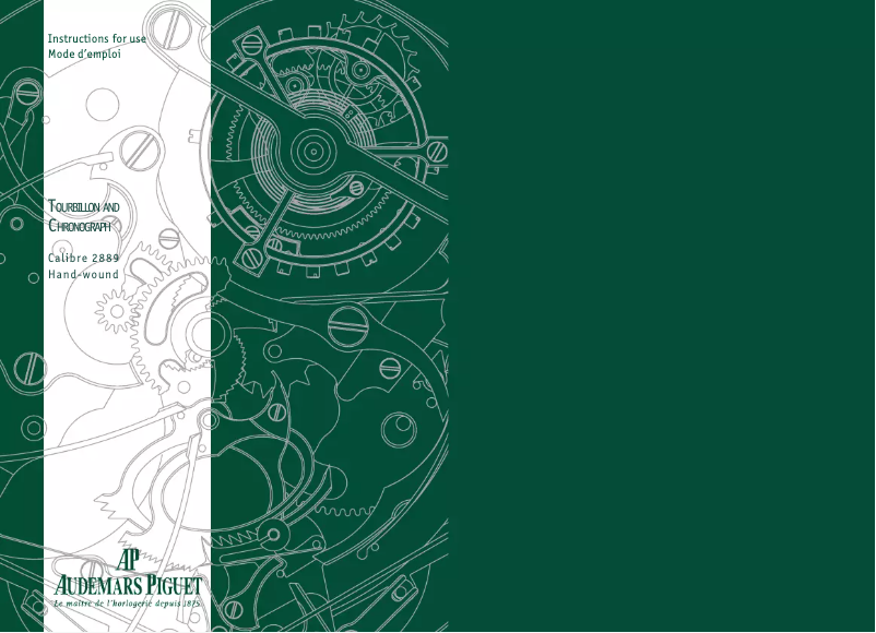 Page 1 de la notice Manuel utilisateur Audemars Piguet Royal Oak 26347PT.OO.D315CR.01
