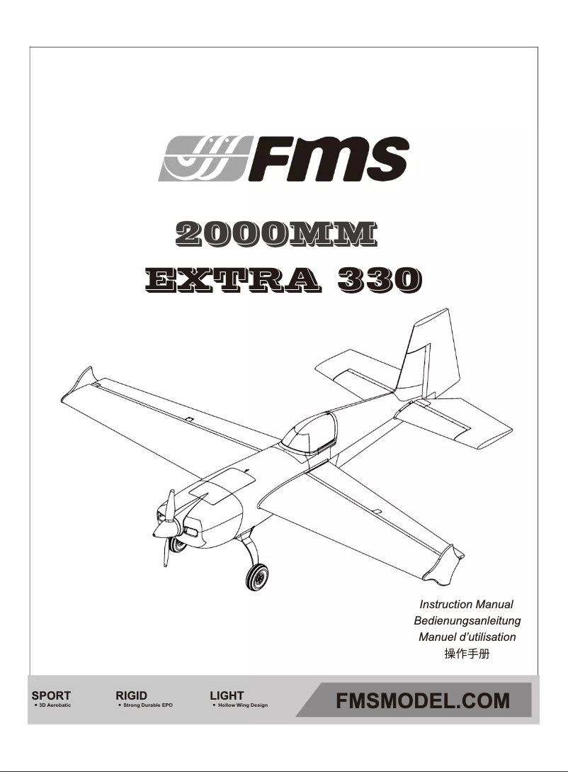 Image de la première page du manuel de l'appareil Extra 330