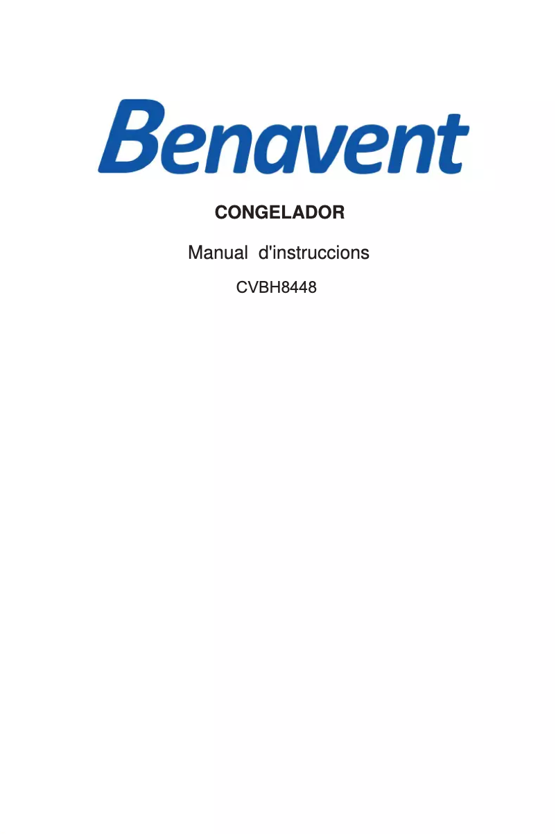Image de la première page du manuel de l'appareil CVBH8448