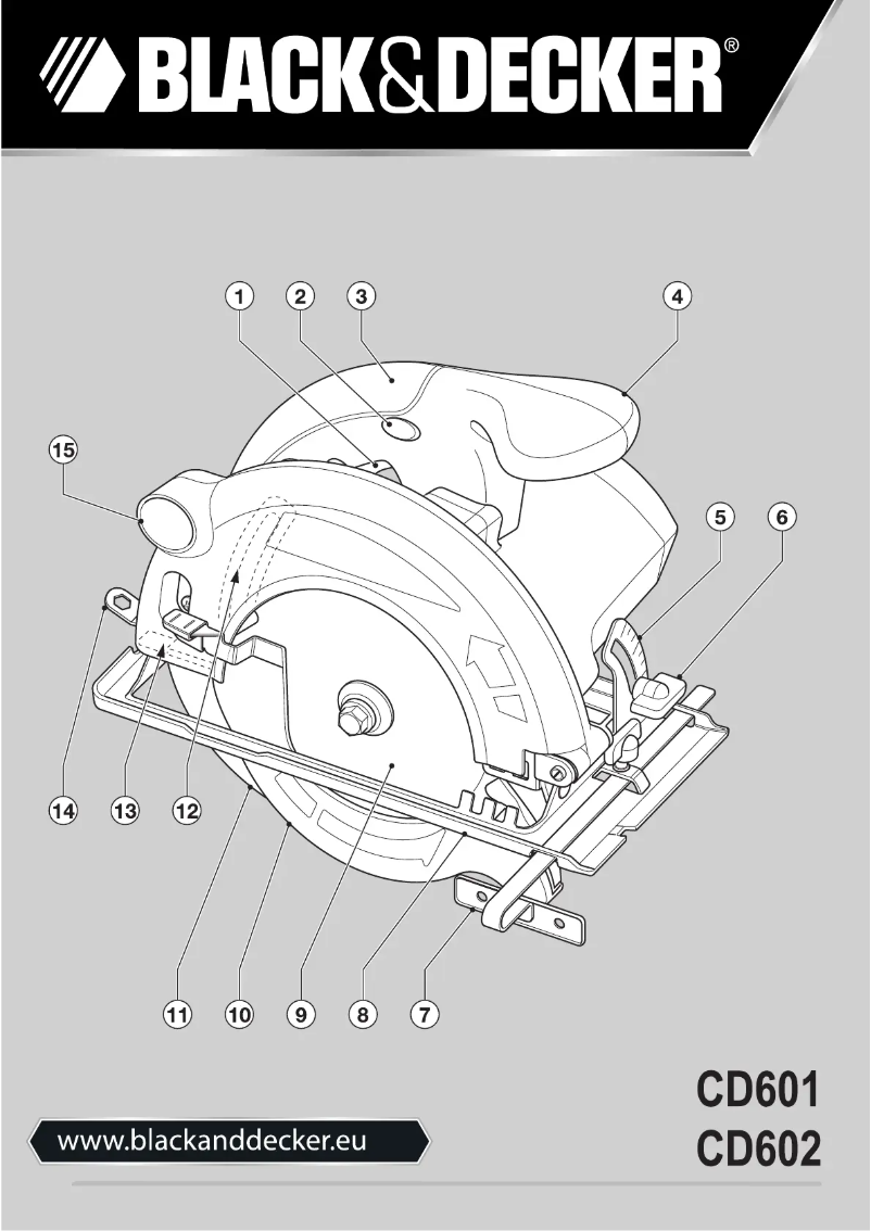 Page 1 de la notice Manuel utilisateur Black & Decker CD602