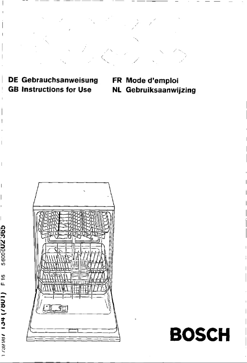 Page n°1 - Manuel utilisateur Bosch SGS6312