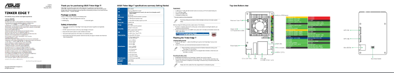 Page 1 de la notice Manuel utilisateur Asus Tinker Edge T