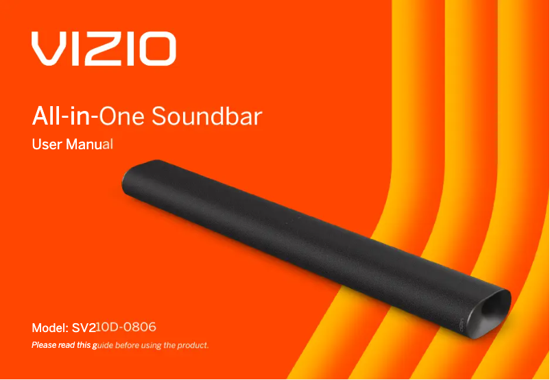 Page 1 de la notice Manuel utilisateur VIZIO SV210D-0806