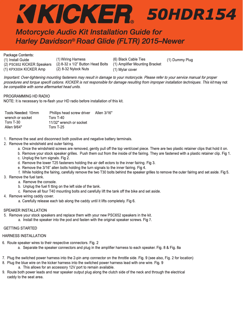 Image de la première page du manuel de l'appareil 50HDR154