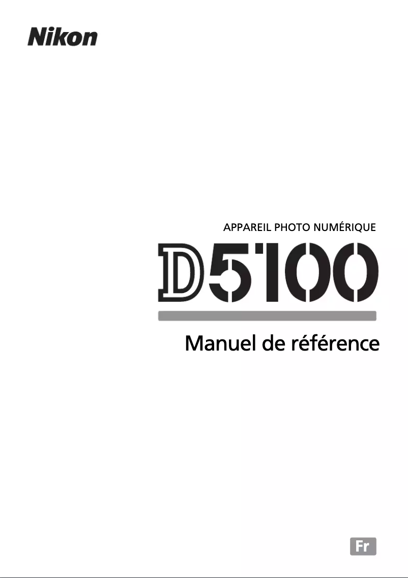 Image de la première page du manuel de l'appareil D5100