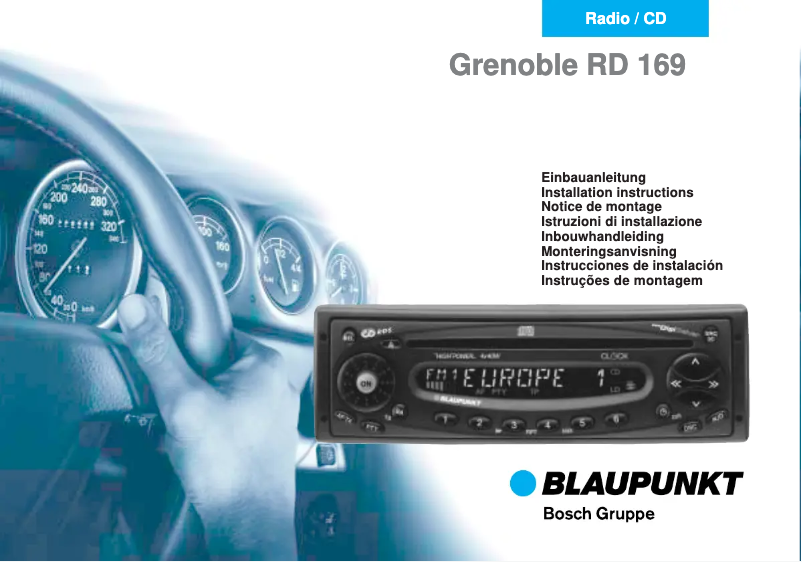 Page 1 de la notice Manuel utilisateur Blaupunkt Grenoble RD 169