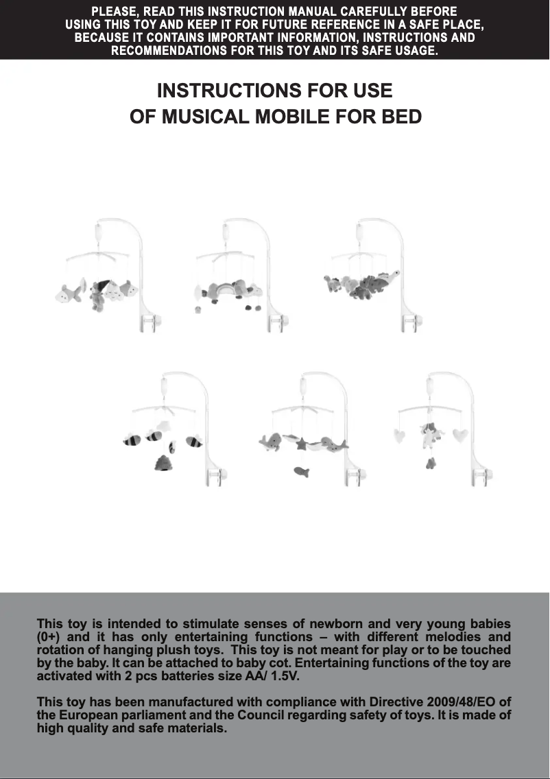 Image de la première page du manuel de l'appareil Ponies