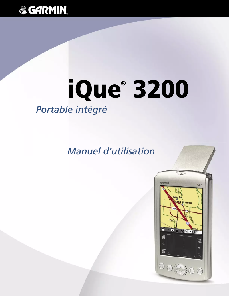 Page n°1 - Manuel utilisateur Garmin IQue 3200