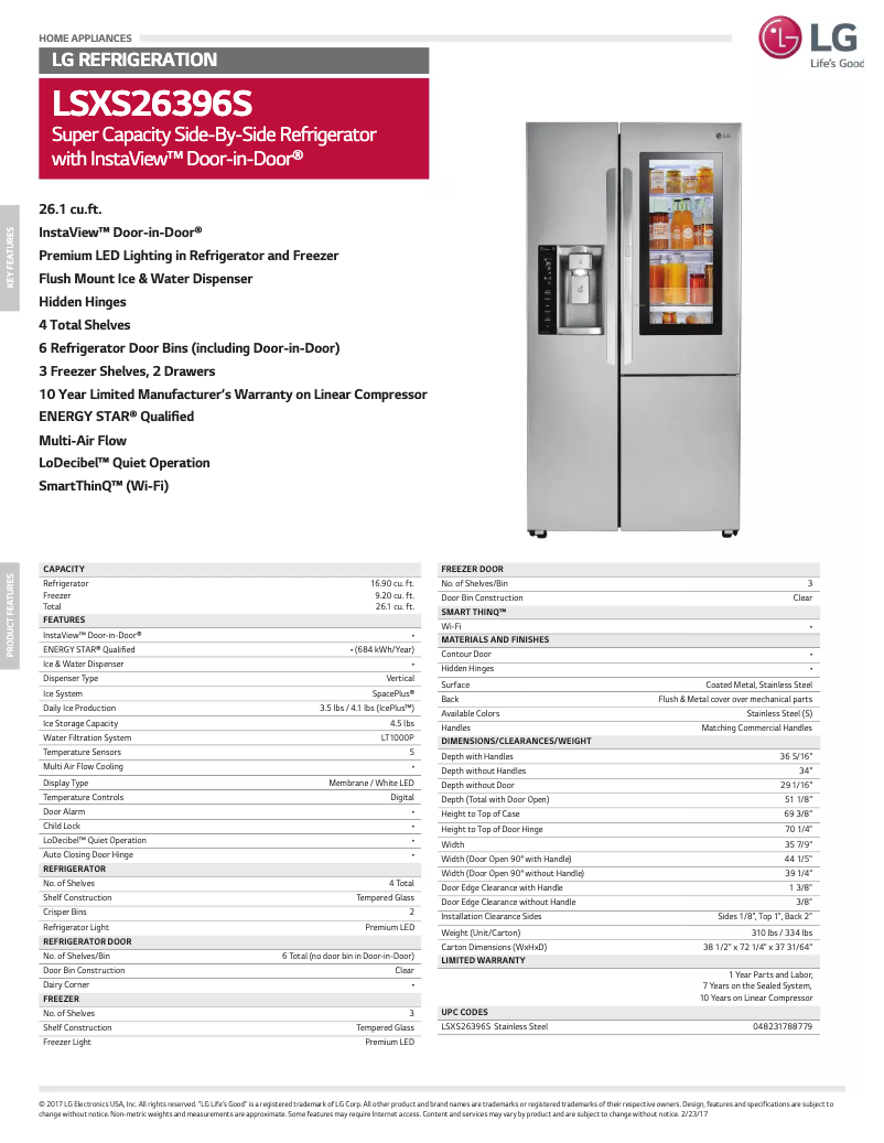 Image de la première page du manuel de l'appareil LSXS26396