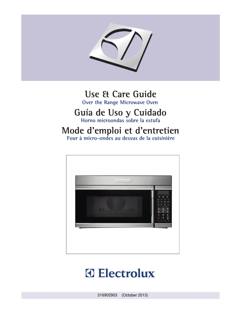 Image de la première page du manuel de l'appareil ICON E30MH65QPS