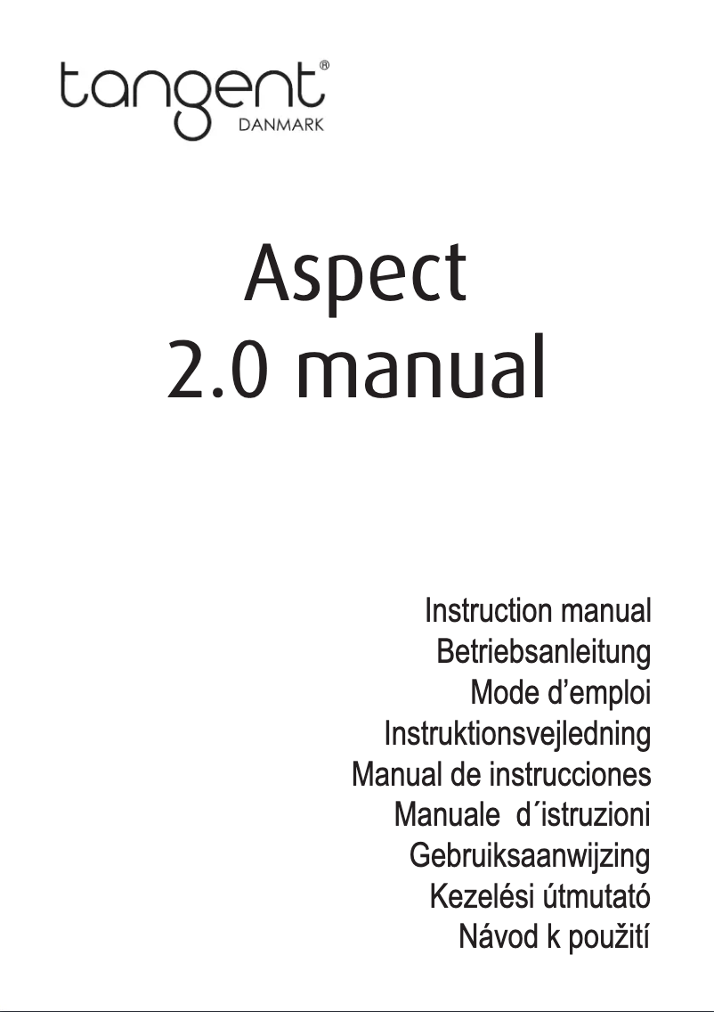 Página 1 del manual Manual de usuario Tangent Aspect 2.0