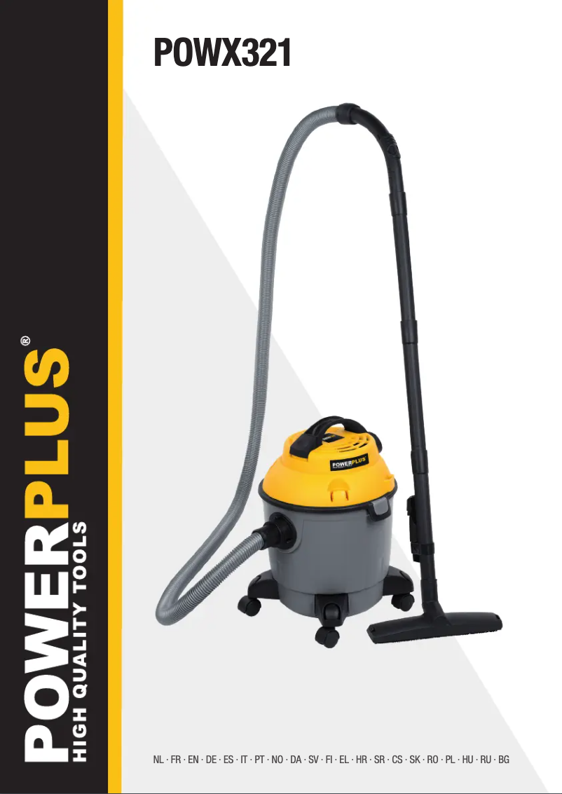 Page 1 de la notice Manuel utilisateur PowerPlus POWX321