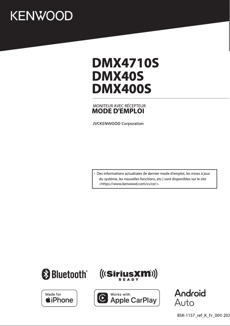 Page n°1 - Manuel utilisateur Kenwood DMX4710S