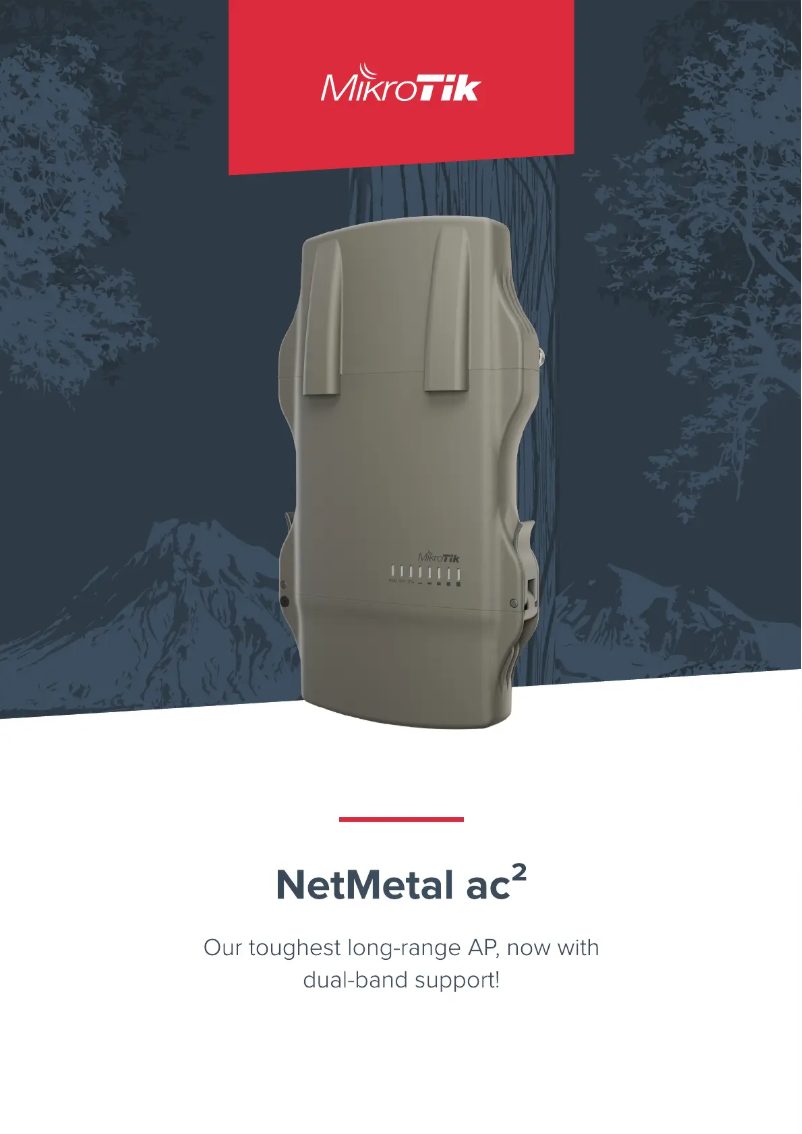 Image de la première page du manuel de l'appareil NetMetal ac²