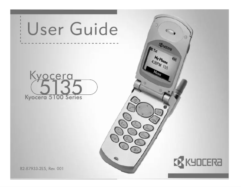 Página 1 del manual Manual de usuario Kyocera 5135