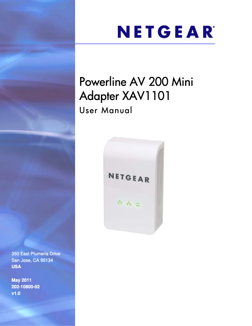 Page n°1 - Mode d'emploi Netgear XAV1101