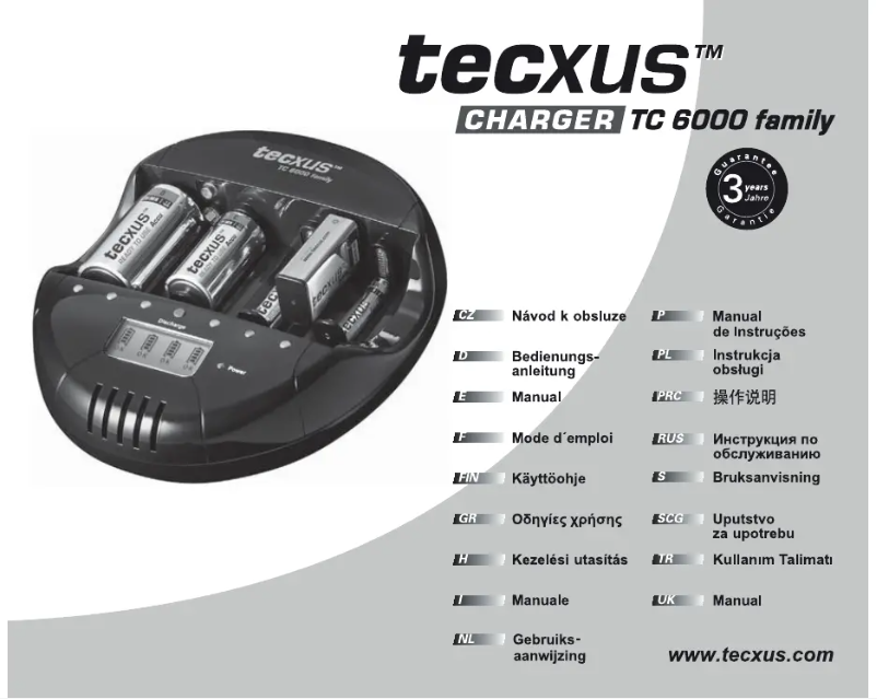 Page n°1 - Manuel utilisateur Tecxus TC 6000 Family