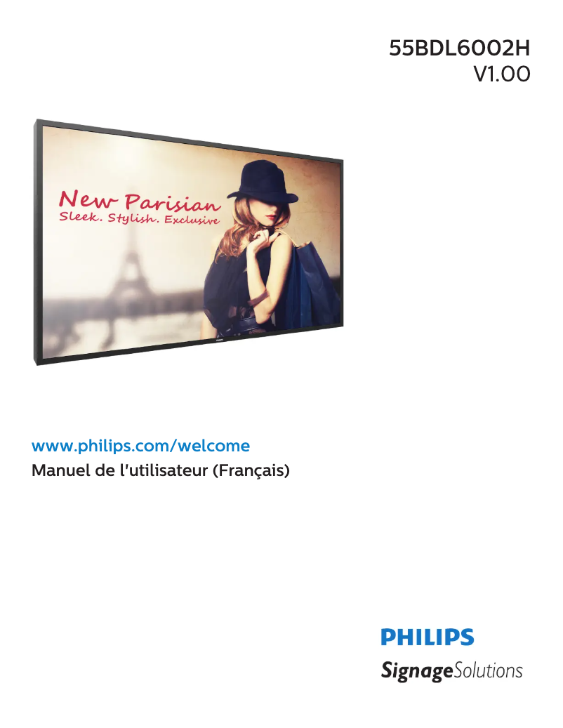 Page n°1 - Manuel utilisateur Philips 55BDL6002H