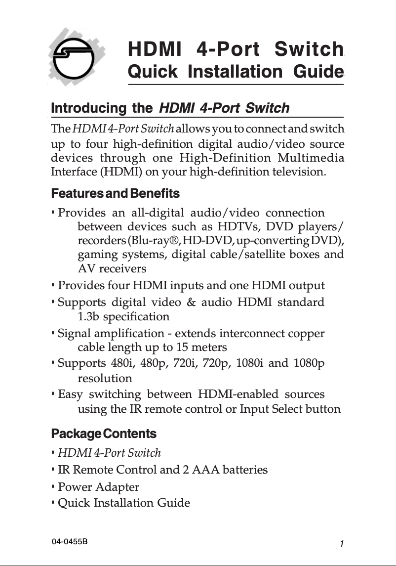 Imagen de la primera página del manual del dispositivo CE-000012-S1