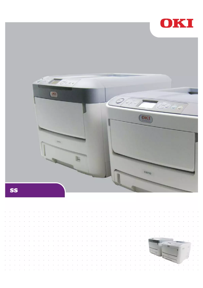 Page 1 de la notice Manuel utilisateur OKI C712n