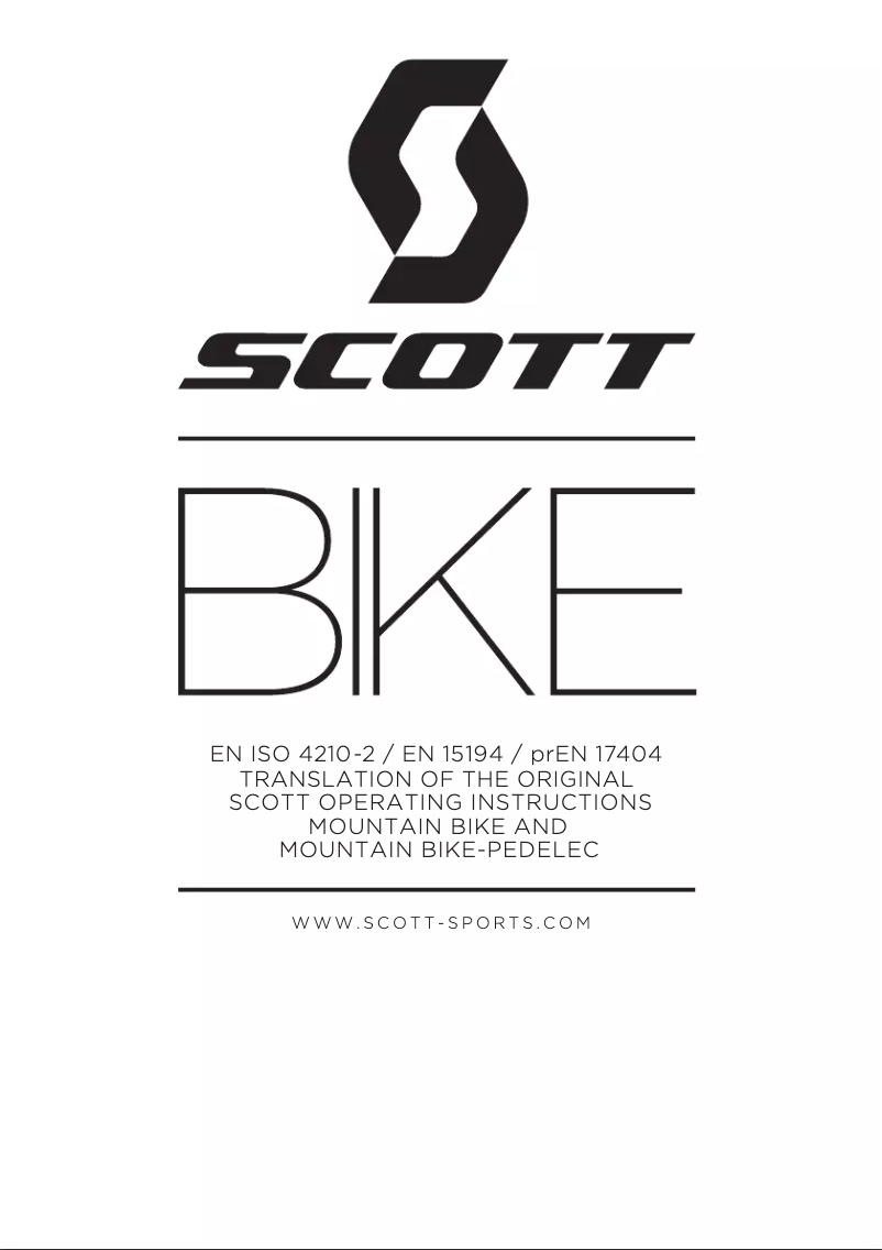 Page n°1 - Manuel utilisateur Scott Aspect 750