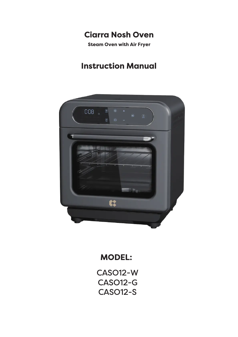 Page 1 de la notice Manuel utilisateur Ciarra CASO12-G