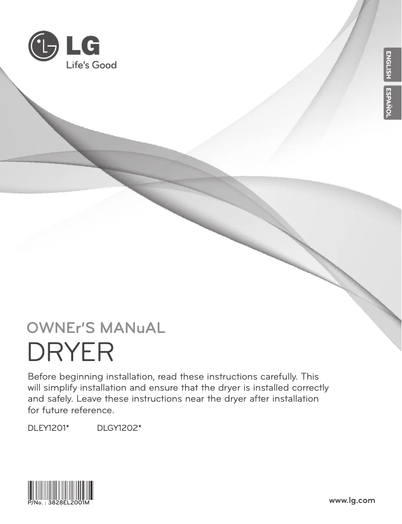 Page n°1 - Manuel utilisateur LG DLGY1202V