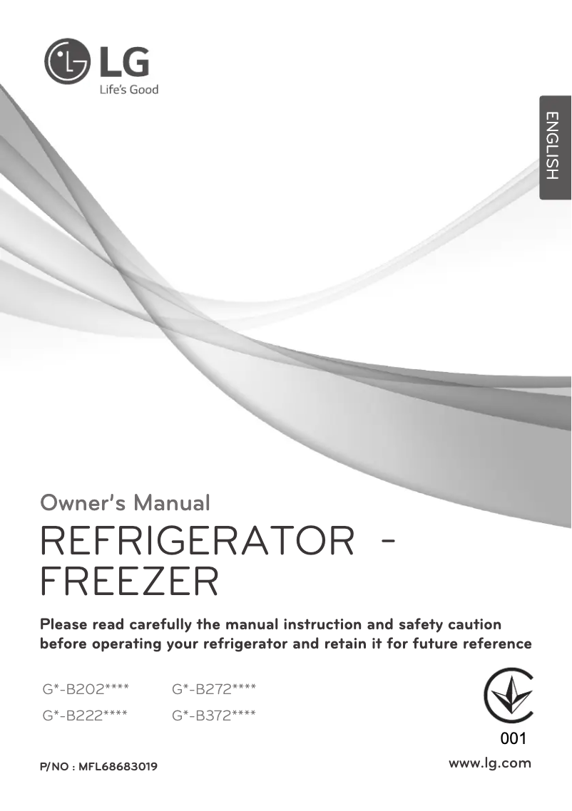 Image de la première page du manuel de l'appareil GN-B222SQCR