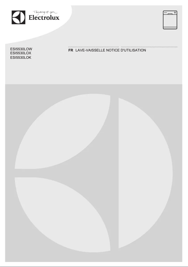 Image de la première page du manuel de l'appareil ESI5530LOK