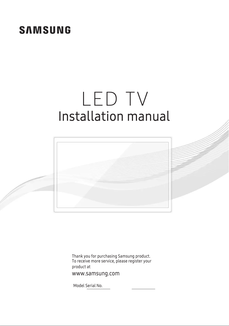 Page n°1 - Manuel utilisateur Samsung HG55AF690UK