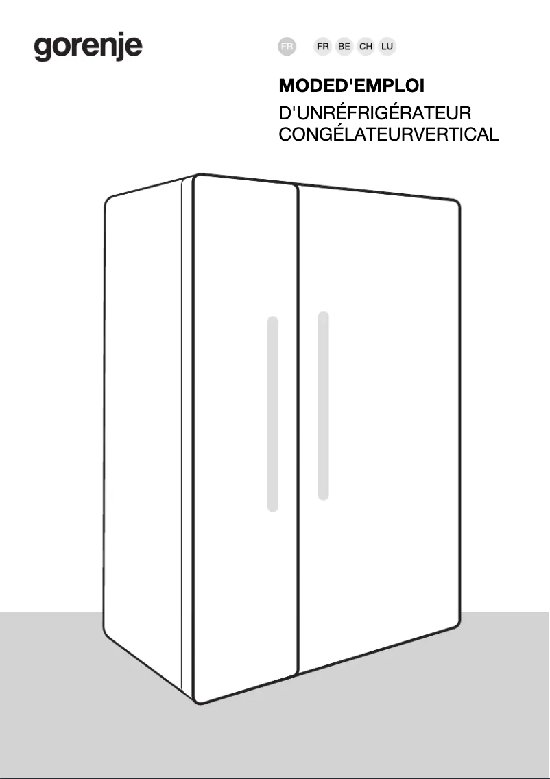 Page n°1 - Manuel utilisateur Gorenje NRR9185EAXLWD
