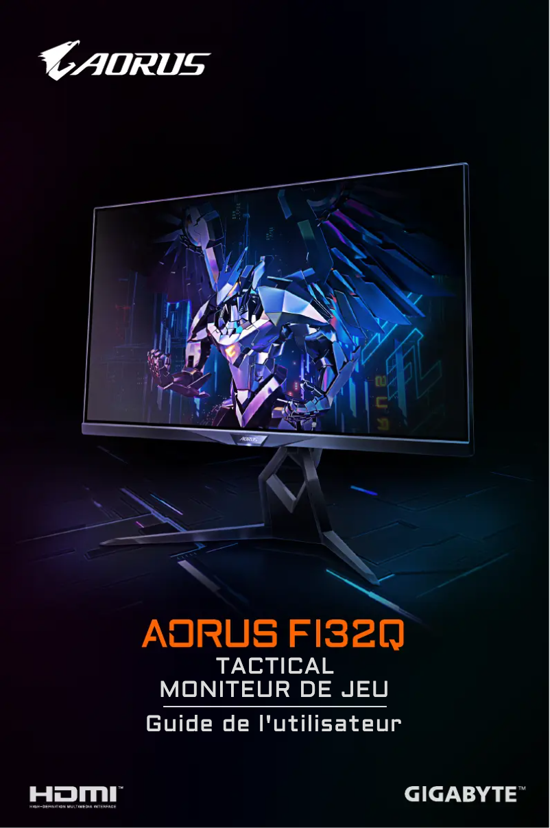 Image de la première page du manuel de l'appareil AORUS FI32Q