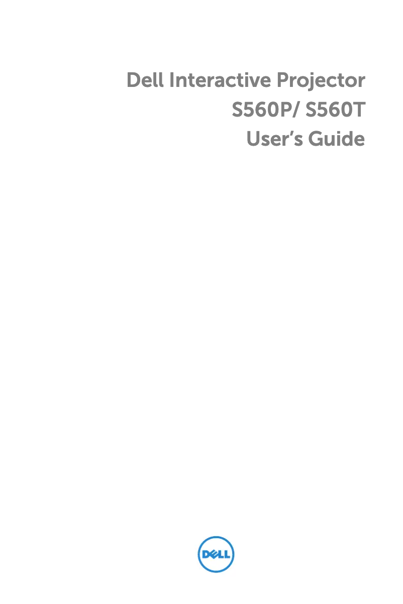 Image de la première page du manuel de l'appareil S560P