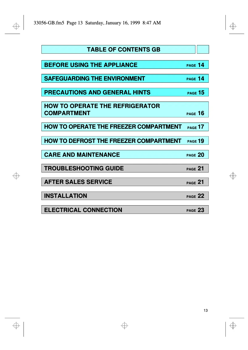 Página 1 del manual Manual de usuario Whirlpool ART 8780 H