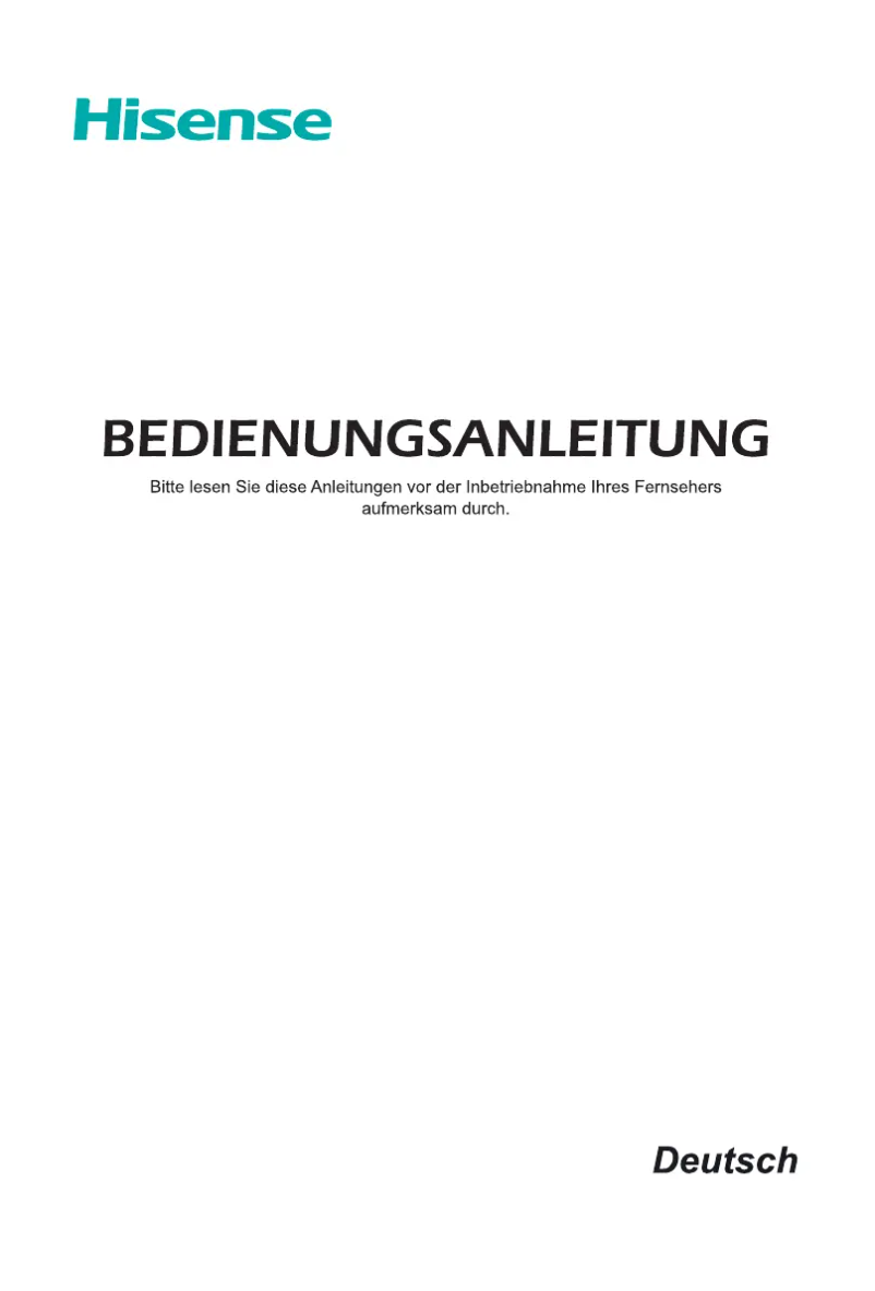 Page 1 de la notice Manuel utilisateur Hisense H65NEC5205