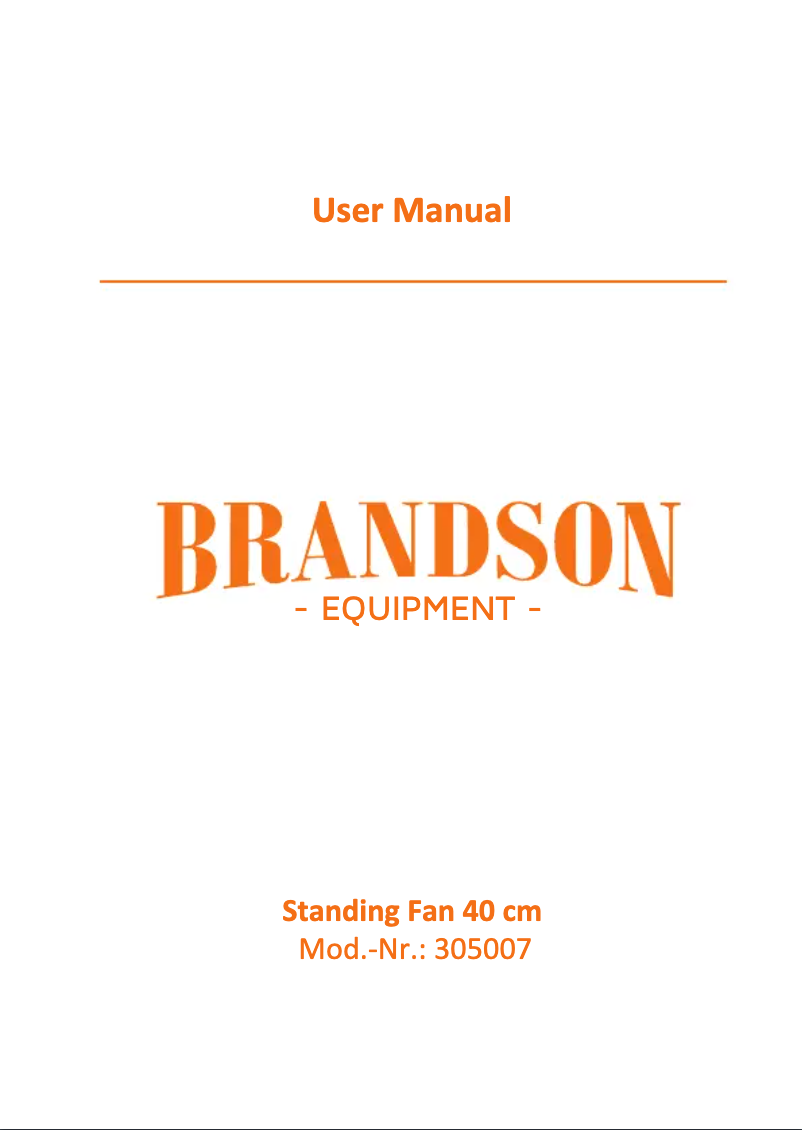 First page image of the manual for 305007