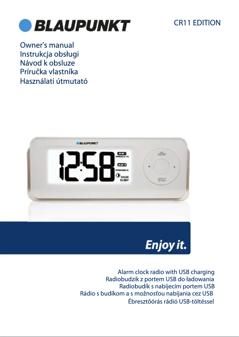 Page n°1 - Manuel utilisateur Blaupunkt CR11