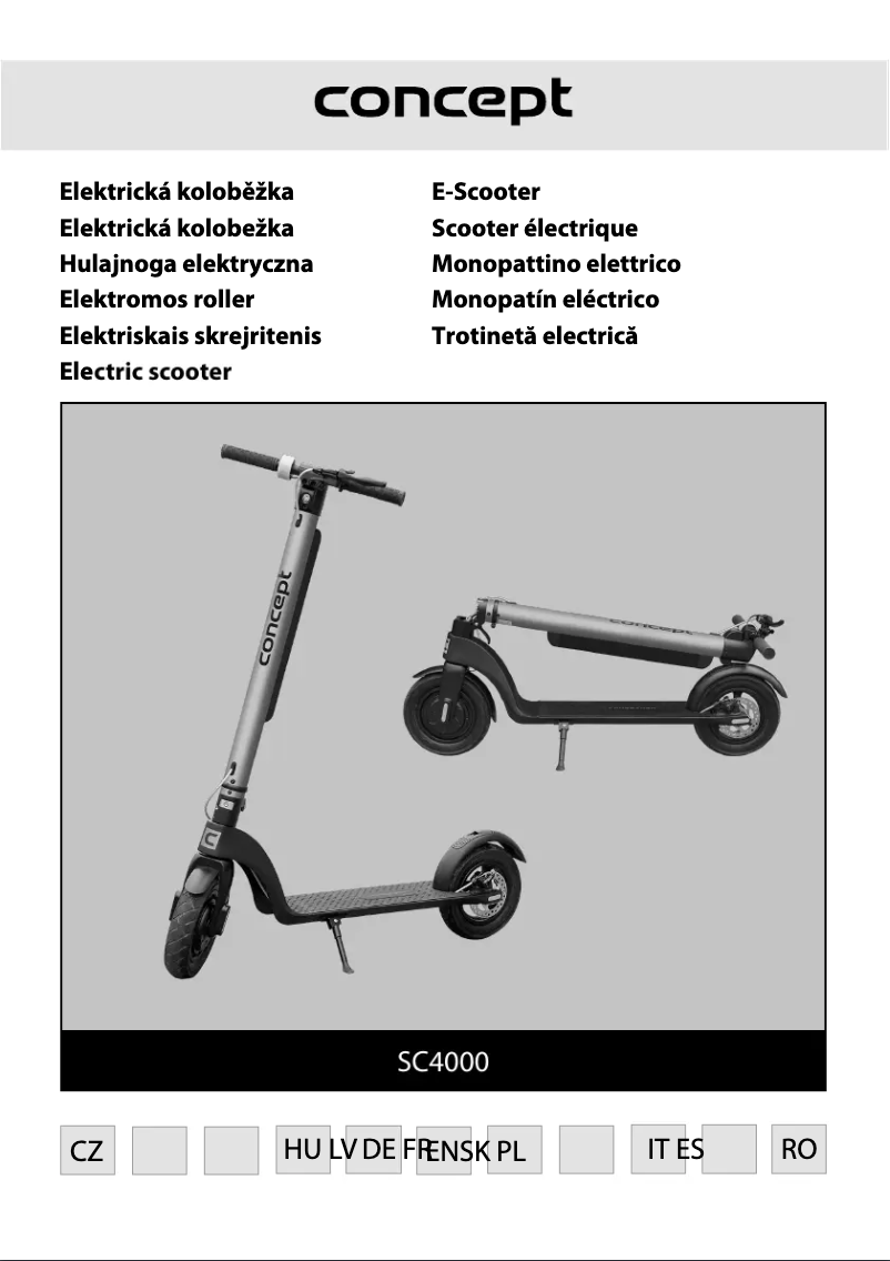 Page n°1 - Manuel utilisateur Concept Crossader SC4000