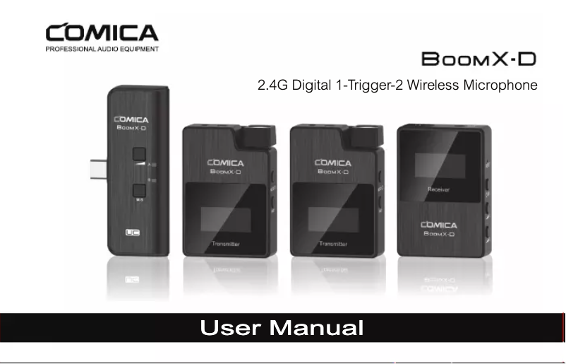 Page n°1 - Manuel utilisateur Comica BoomX-D D2