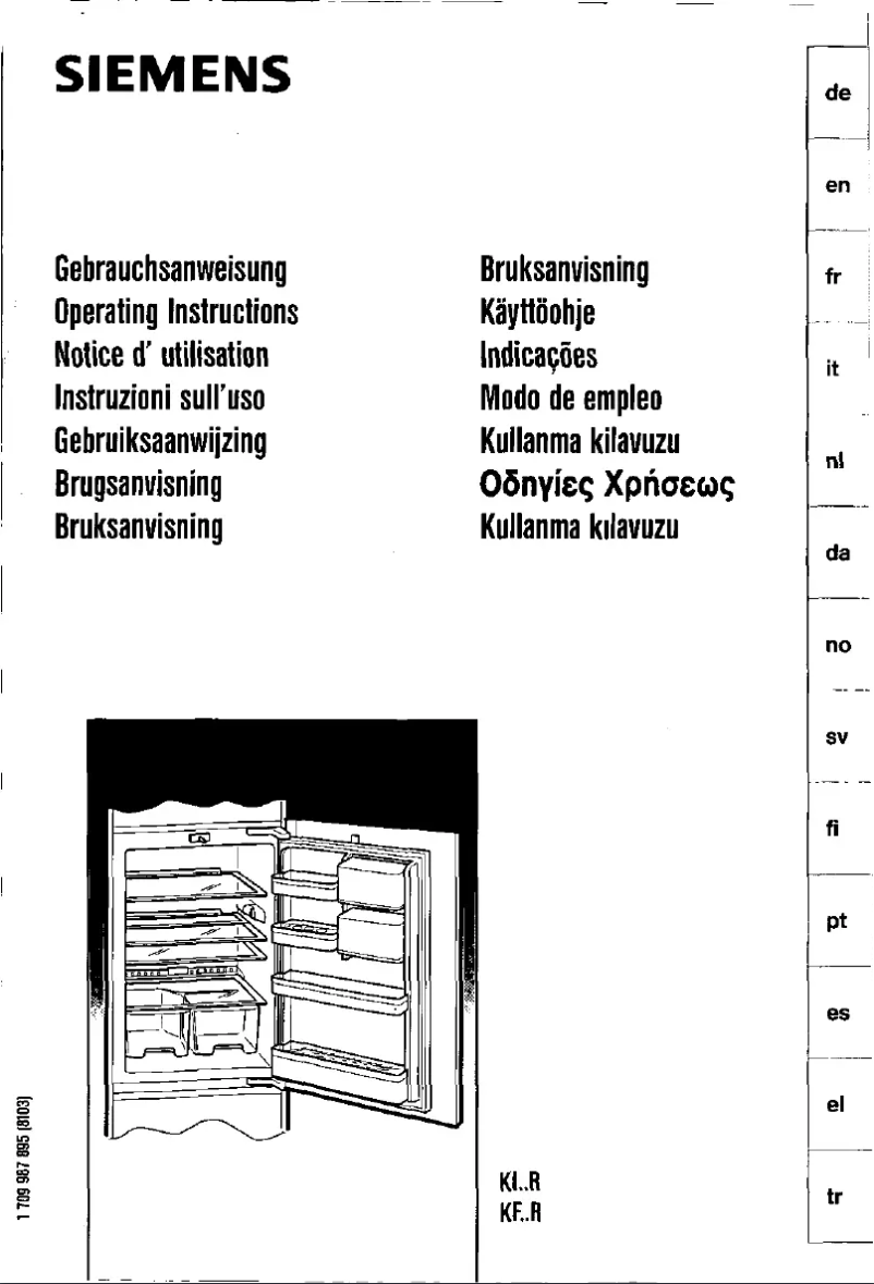 Page n°1 - Manuel utilisateur Bosch KIR20470FF