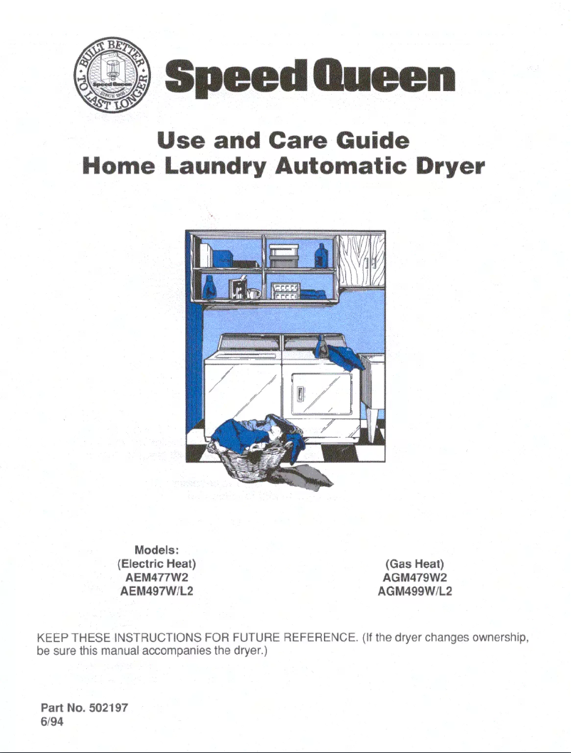 Image de la première page du manuel de l'appareil AGM479W2