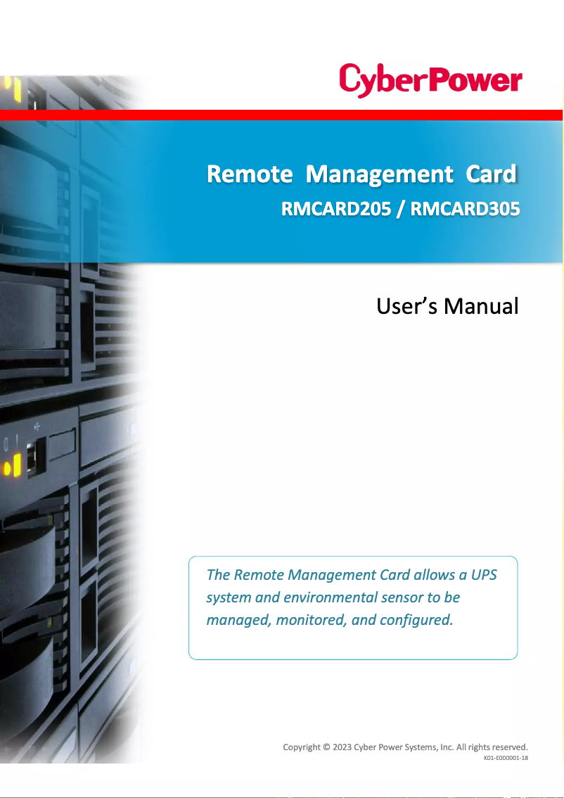 Página 1 del manual Manual de usuario CyberPower OL1000RTXL2UN