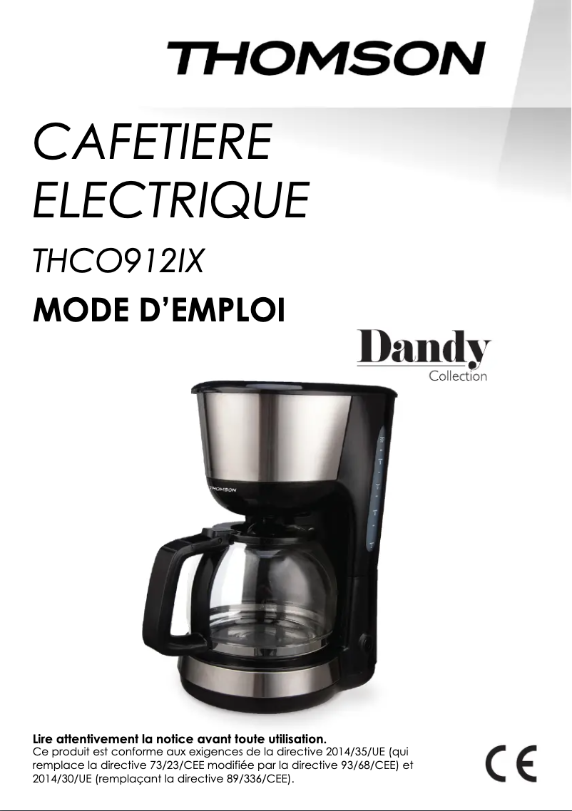 Page 1 de la notice Manuel utilisateur Thomson THCO912IX