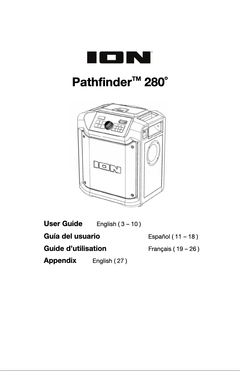 Page 1 de la notice Manuel utilisateur ION Pathfinder 280