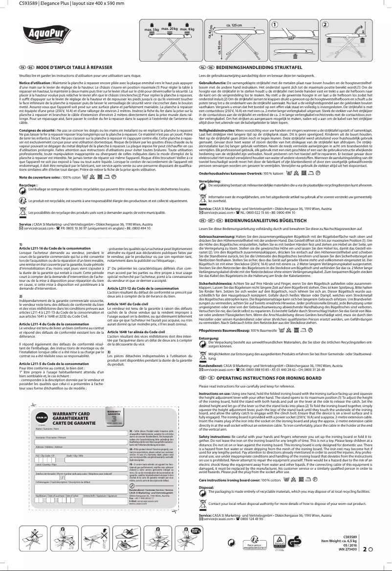 Image de la première page du manuel de l'appareil IAN 273430