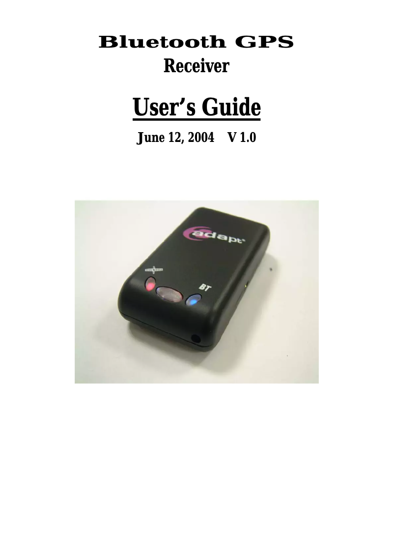 Image de la première page du manuel de l'appareil AD-300