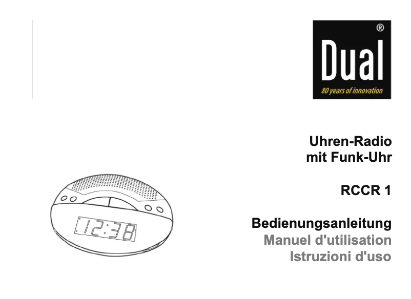 Page 1 de la notice Manuel utilisateur Dual RCCR 1