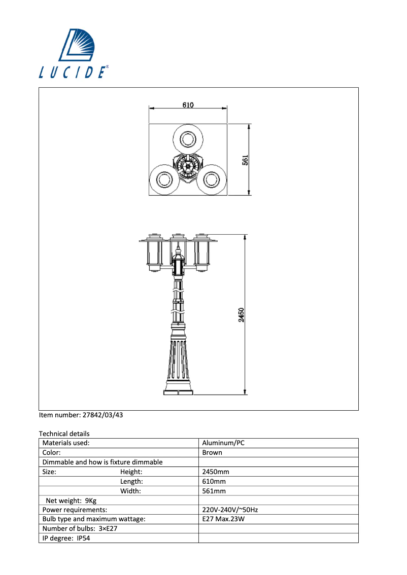 Image de la première page du manuel de l'appareil Goess 27842/03/43