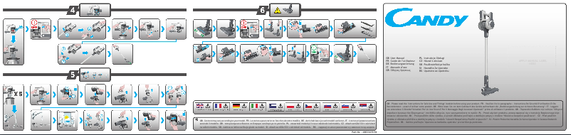Page 1 de la notice Manuel utilisateur Candy CVIVA20 011