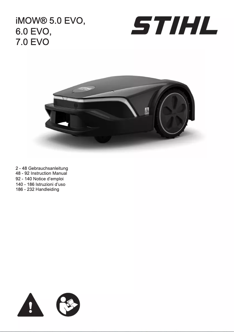 Page 1 de la notice Manuel utilisateur Stihl iMow 5.0 EVO
